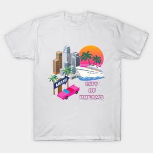 Miami t-shirt, USA t-shirt, city of dreams T-Shirt